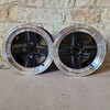 7x13 Black 4 Spoke Revolution Alloy Wheels for Classic Mini - SET OF 2 - (13:8)