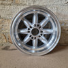 6x12 Silver Rose Petal Alloy Wheel for Classic Mini - 1 only - (12:10)