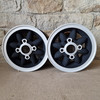 4.75x10 Matt Black Rose Petal Alloy Wheel and Spacers 2 off - 10:8