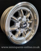 .5x12 Silver (polished rim) Superlight Deep Dish Alloy Wheel Rim or Package for Classic Mini