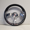 Chrome & Black 13" Race Steering Wheel - SW5