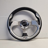 Silver & Black 13" Race Steering Wheel - SW6