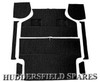 9 piece black carpet & underlay