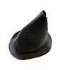 Handbrake and gear gaiter black stitched red pair for classic Mini