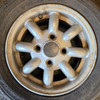 4.5x12 Genuine Rover Wheels with 165/60/12 Tyres - USED