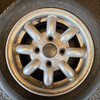 4.5x12 Genuine Rover Wheels with 165/60/12 Tyres - USED