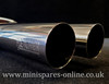 Stainless Steel Fletcher Staight Pipe Twin DTM exhaust for classic Mini