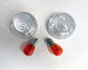 Wipac original clear Late front indicator lenses pair