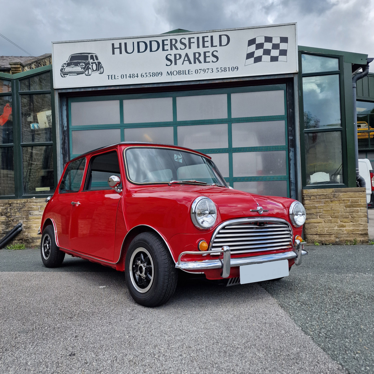 Tartan Red Mini Cooper 1993, 1275cc With 60's Styling, Low Mileage