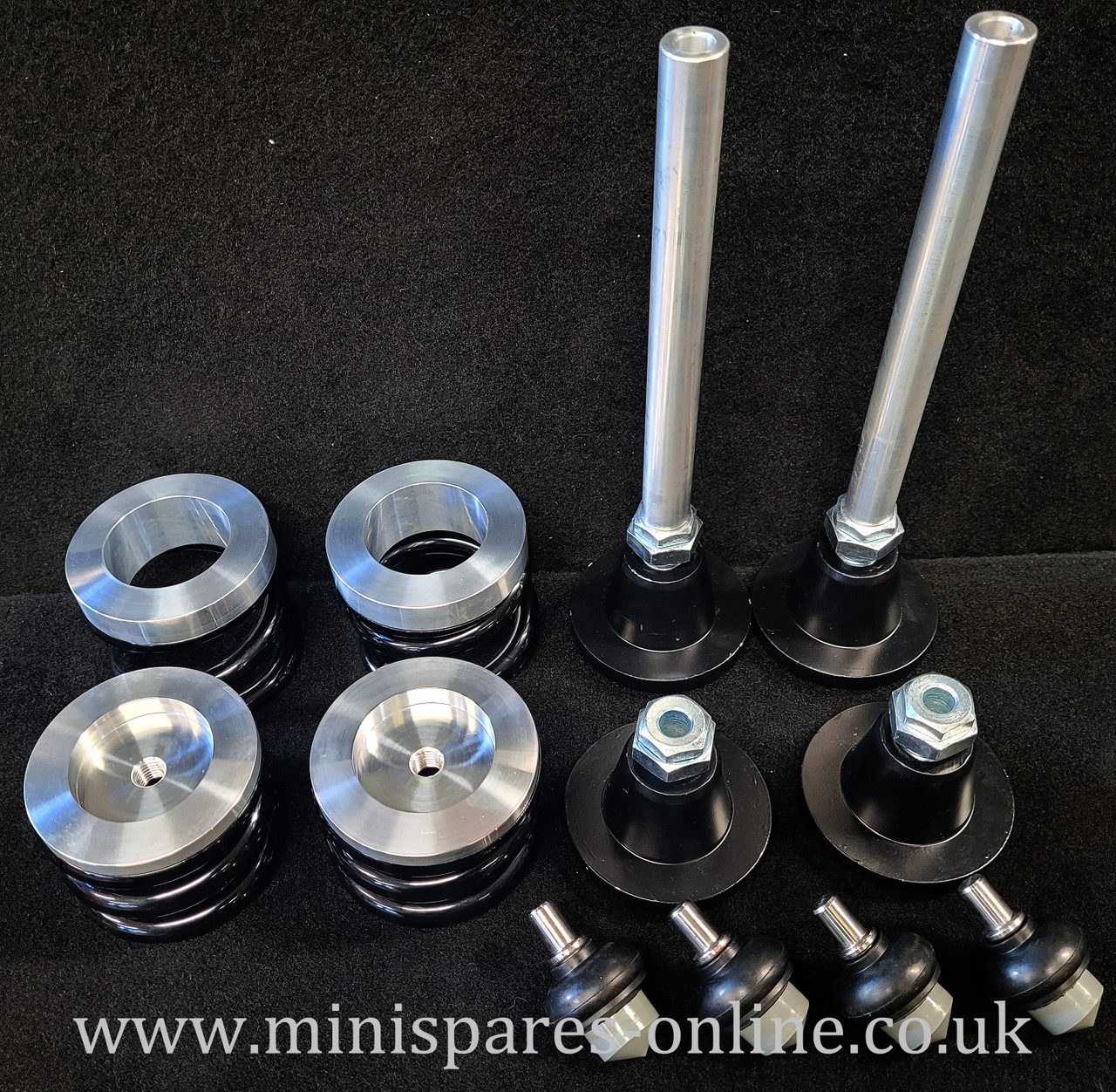 Coil Spring conversions with heavy duty adjustable ride heights with