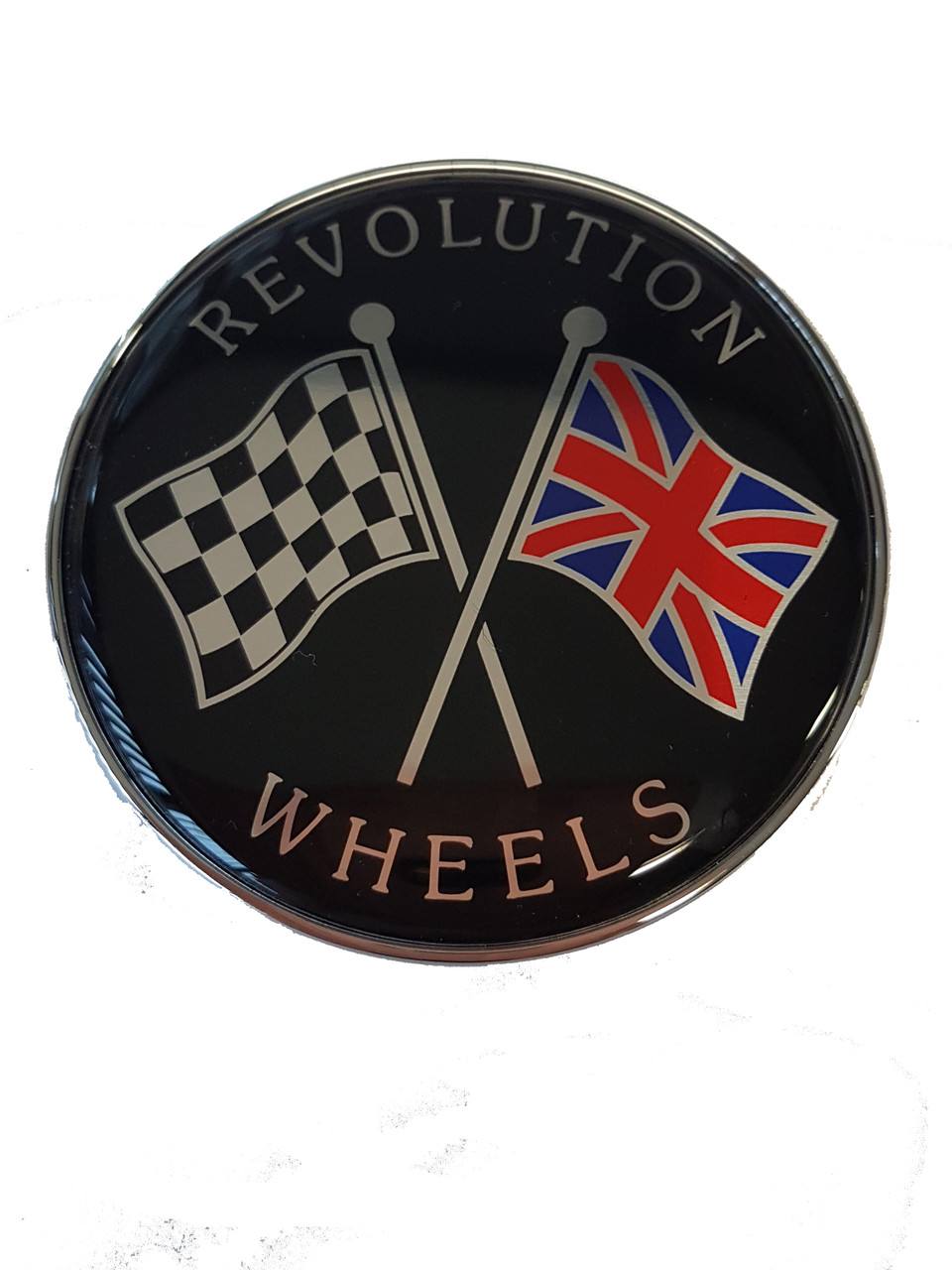 57mm Revolution and RFX Chrome centre/hub cap each