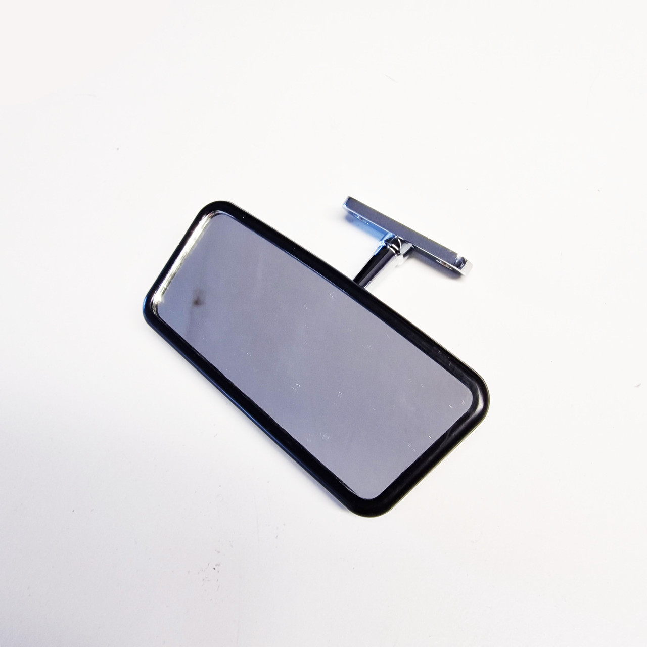 Black and chrome interior rear view mirror for Classic Mini