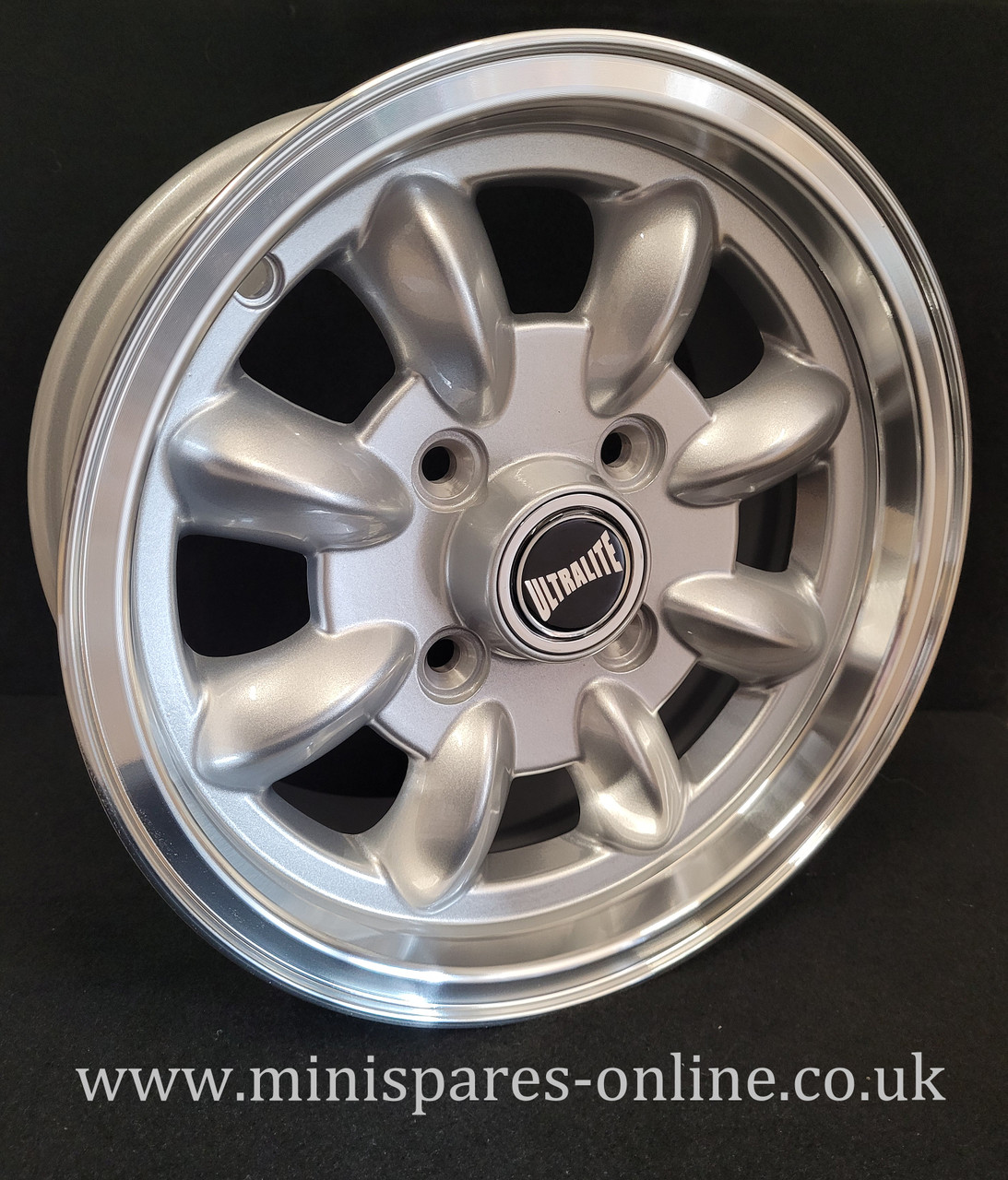 5.5x12 Silver (Polished Rim) Ultralite Alloy Wheel Rim or Package for Classic Mini
