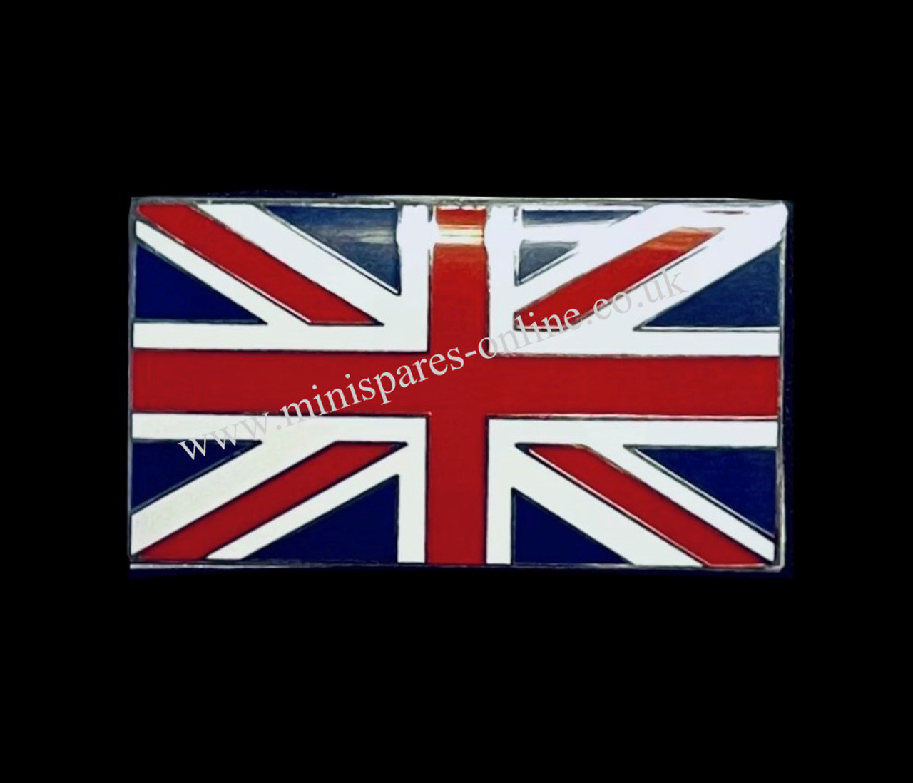 Large Union Jack enamel, self adhesive badge for classic Mini