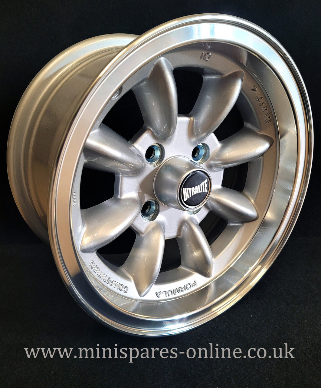 7x13 Silver (Polished Rim) Ultralite Alloy Wheel Rim or Package for Classic Mini