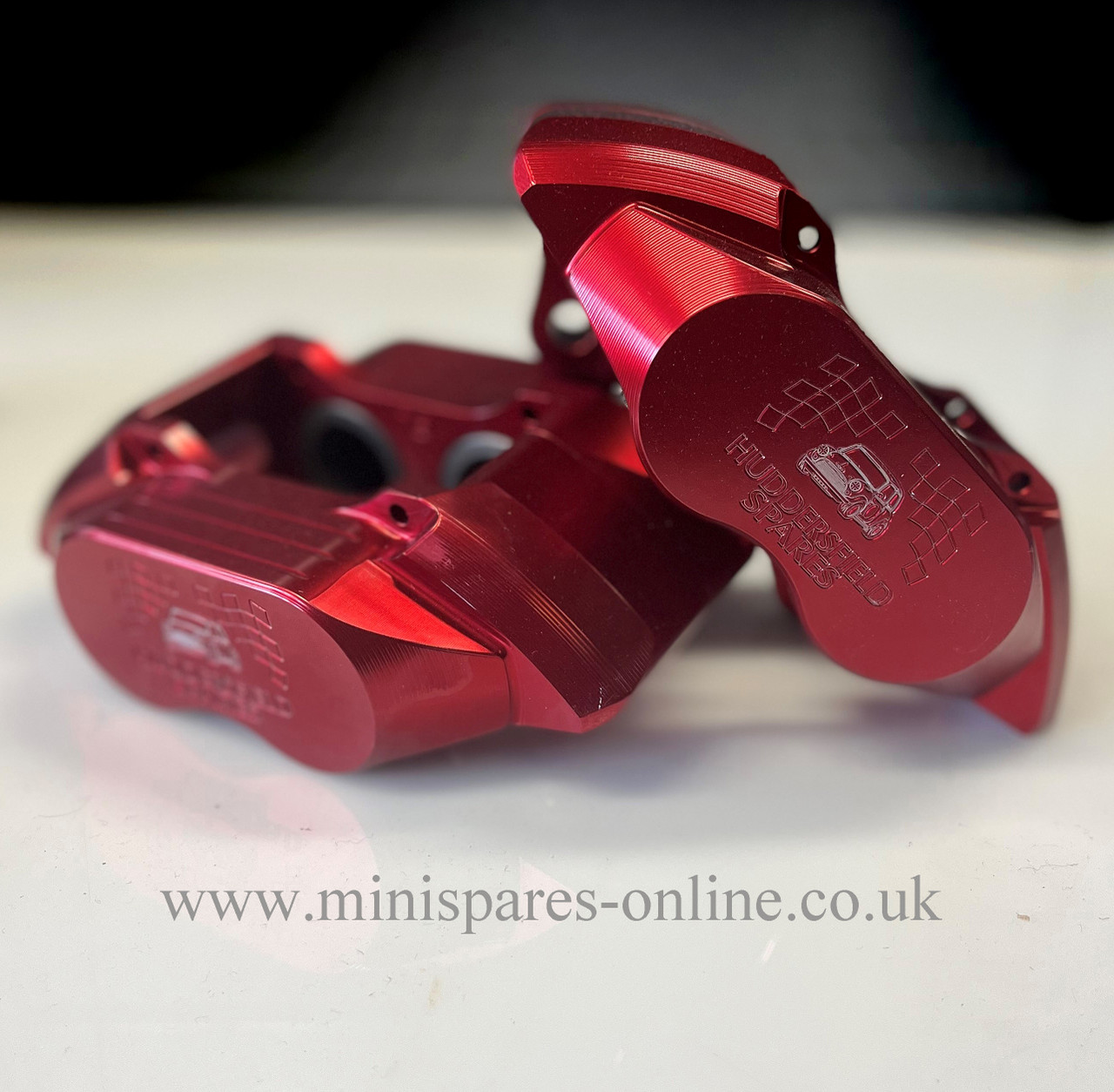 Huddersfield Spares 4 Pot Alloy Caliper RED for classic mini