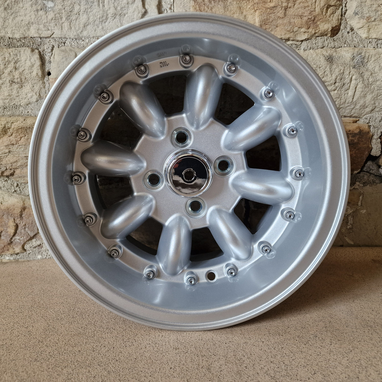 7x13 Silver All Over Extreme Alloy Wheel for Classic Mini - 1 only - (13:9)