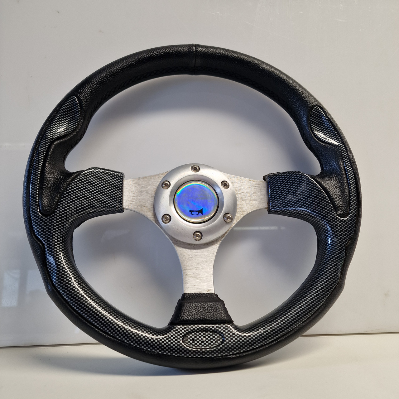 Carbon Fibre Effect 13" Race Steering Wheel - SW12
