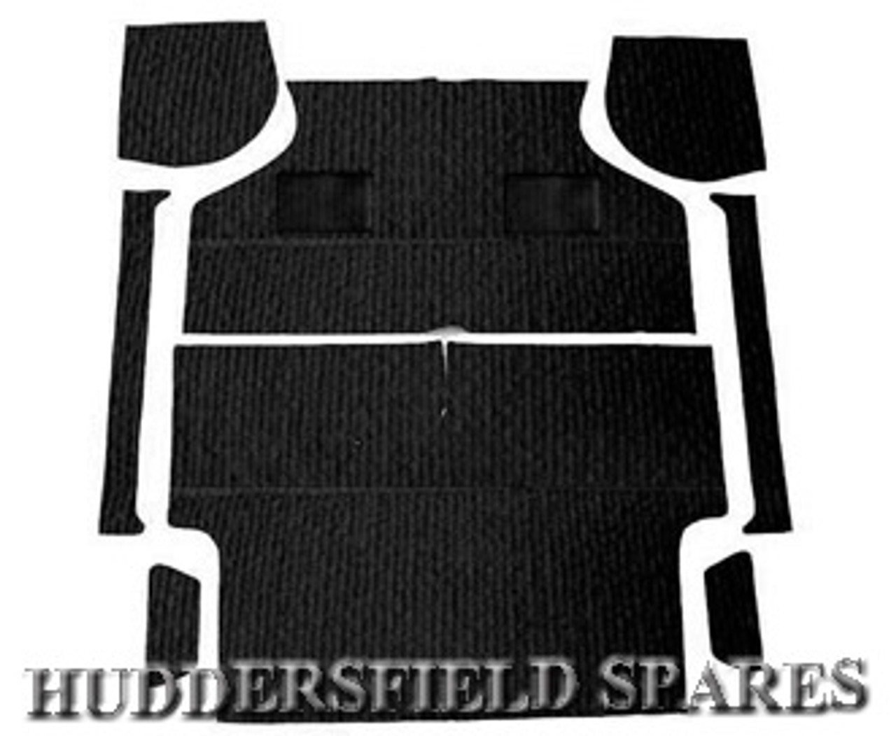 9 piece black carpet & underlay