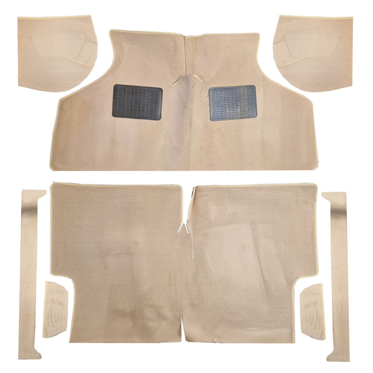 8 piece cream carpet set for classic Mini