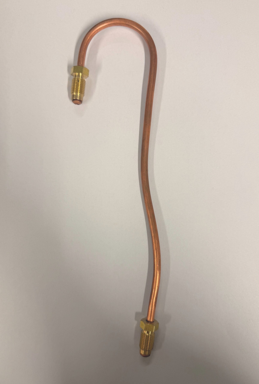 BP8.Brake Pipe - Clutch To Flexi Hose - Copper - Bent To Shape