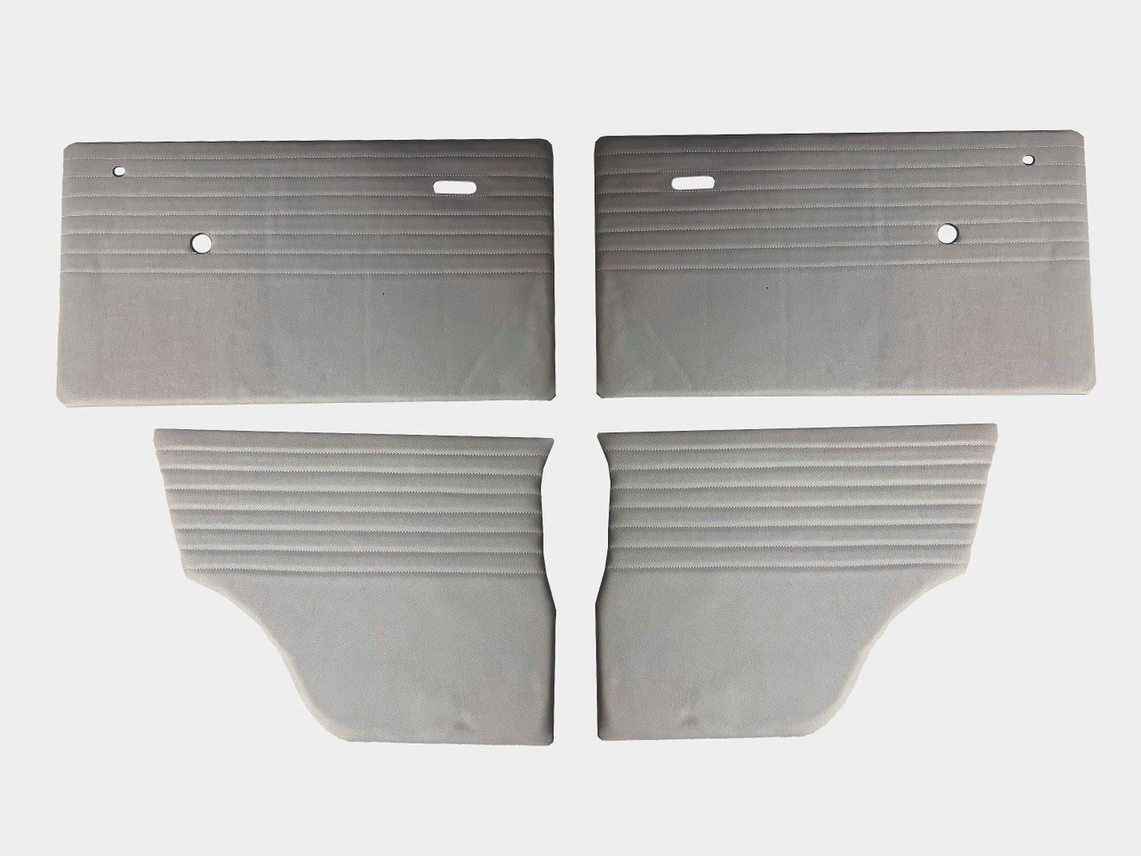 Quality Grey door cards stitched grey vinyl for classic Mini
