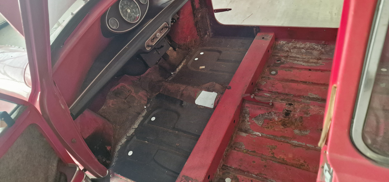 Classic Mini MK2 Shell With Doors, Bonnet and Glass