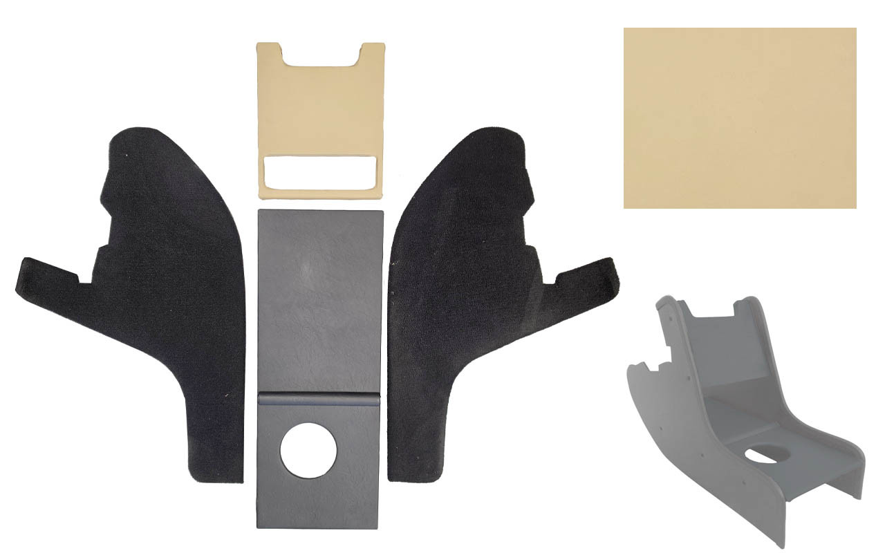 Cream And Black Vinyl Centre Console For Classic Mini Pre 1994