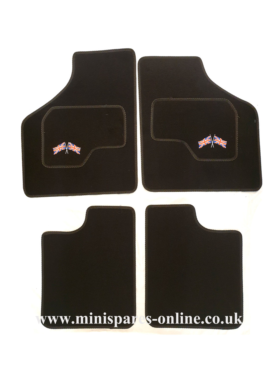 4 Piece Over Mats With Union Jack Cross Flags Logo