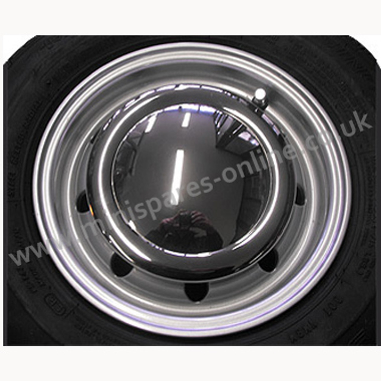 Chrome hub cap for 10" wheels