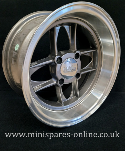 7x13 Anthracite (polished Rim) Mamba Alloy Wheel Rim or Package for Classic Mini