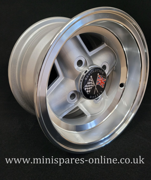 6x10 Silver (Polished Rim) Genuine Revolution Alloy Wheel Rim or Package for Classic Mini