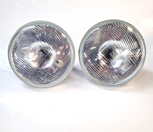 Standard Halogen Headlamps Convex Glass Pair RHD for Classic Mini