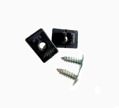 Classic Mini wiper motor bracket fixing clips pair