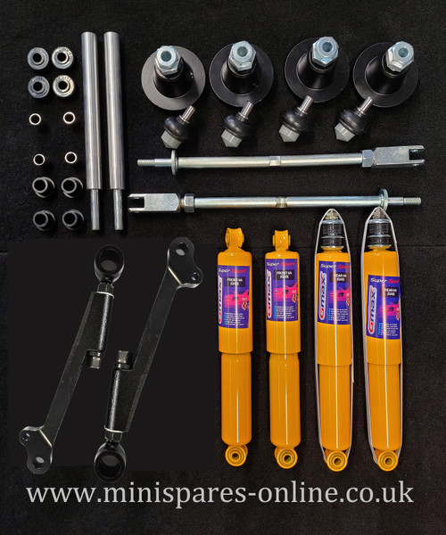 GMAX Shockers, Heavy Duty Hi-Lo Ride heights & Front Camber Kit For Classic Mini