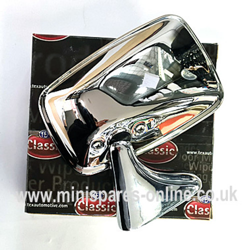 Genuine Tex Stainless Steel Standard Mirrors Pair for Classic Mini Genuine Tex Stainless Steel Standard Mirrors Pair for Classic Mini