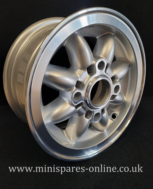 4.75x10 Rose Petal Silver Alloy Wheel or Package for Classic Mini