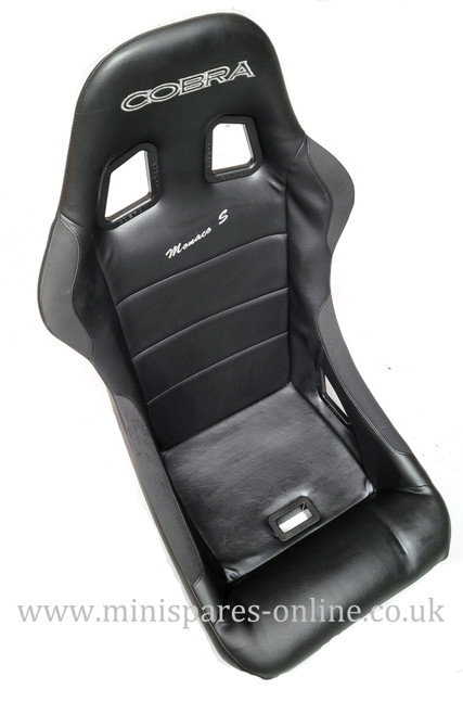 Genuine Cobra Monaco S Black Vinyl Seat No Piping - NEW