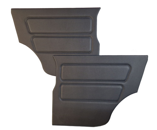 Navy blue rear GT door card set for classic Mini