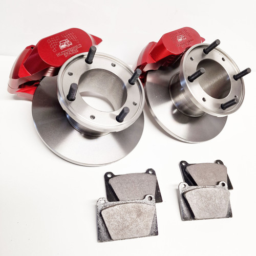 7.5" Alloy 4 pot caliper, brake disc and pad kit