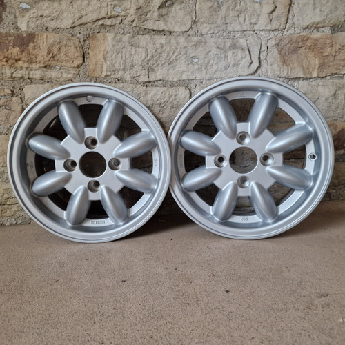 7x13 Silver Minator Alloy Wheels - SET OF 2 - 13:19