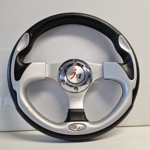 Silver 13" Race Steering Wheel - SW13