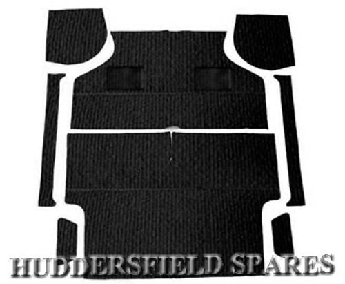 9 piece black carpet & underlay