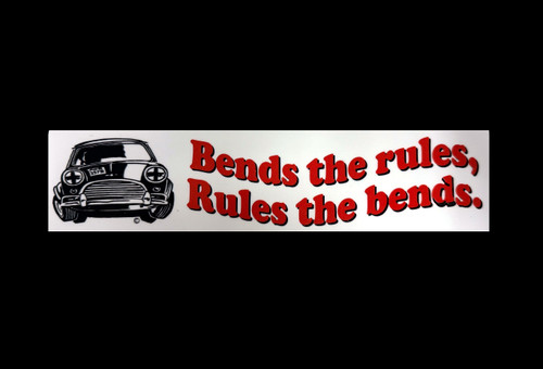 Bend The Rules Window Sticker 