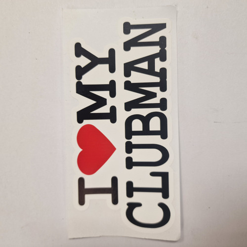 I LOVE MY CLUBMAN Sticker (20)