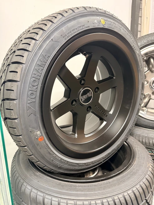 7x13 Supertrax Black Satin Alloy Wheels And Yokohama A539 Tyres