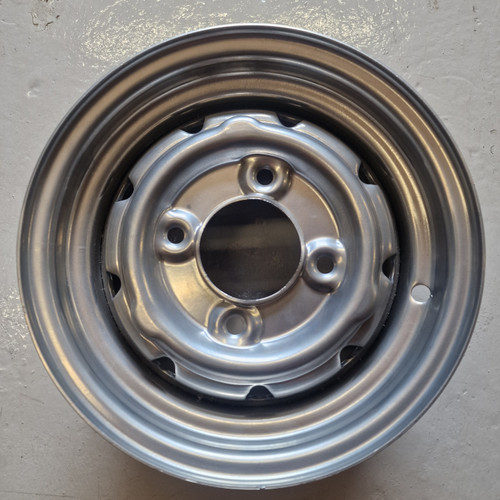 4.5x10 Steel Silver Cooper S Rim - R10:104