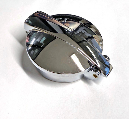 Chrome Monza Petrol Cap with adaptor for classic Mini