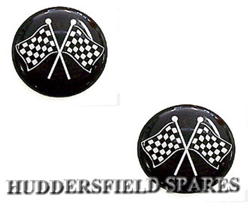 Cross flag 19mm overstickers