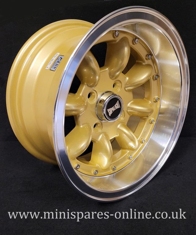 7x13 Gold (Polished Rim) Superlight Extreme Alloy Wheel Rim or Package